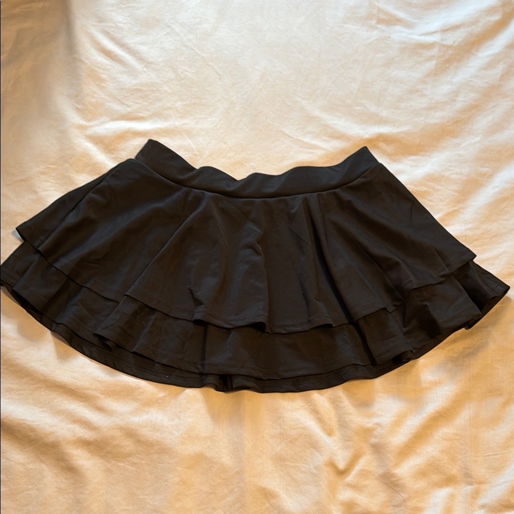 Fun Black Layered Skirt